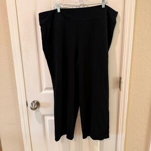 Max Studio Black Wide-Leg Pull-On Pants